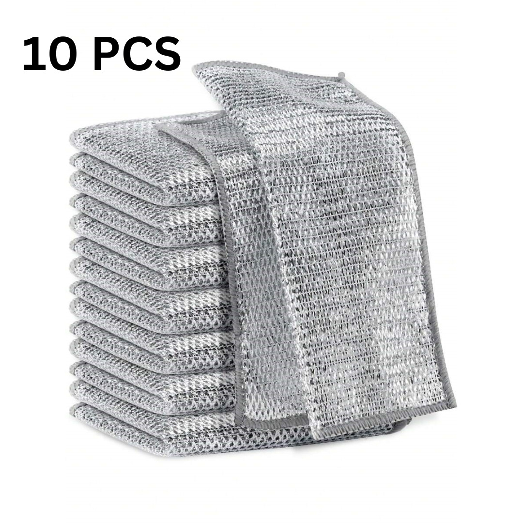 10 Pieces Dishwashing Cloth Multipurpose Premium Metal Wire Dishwashing Cleaning