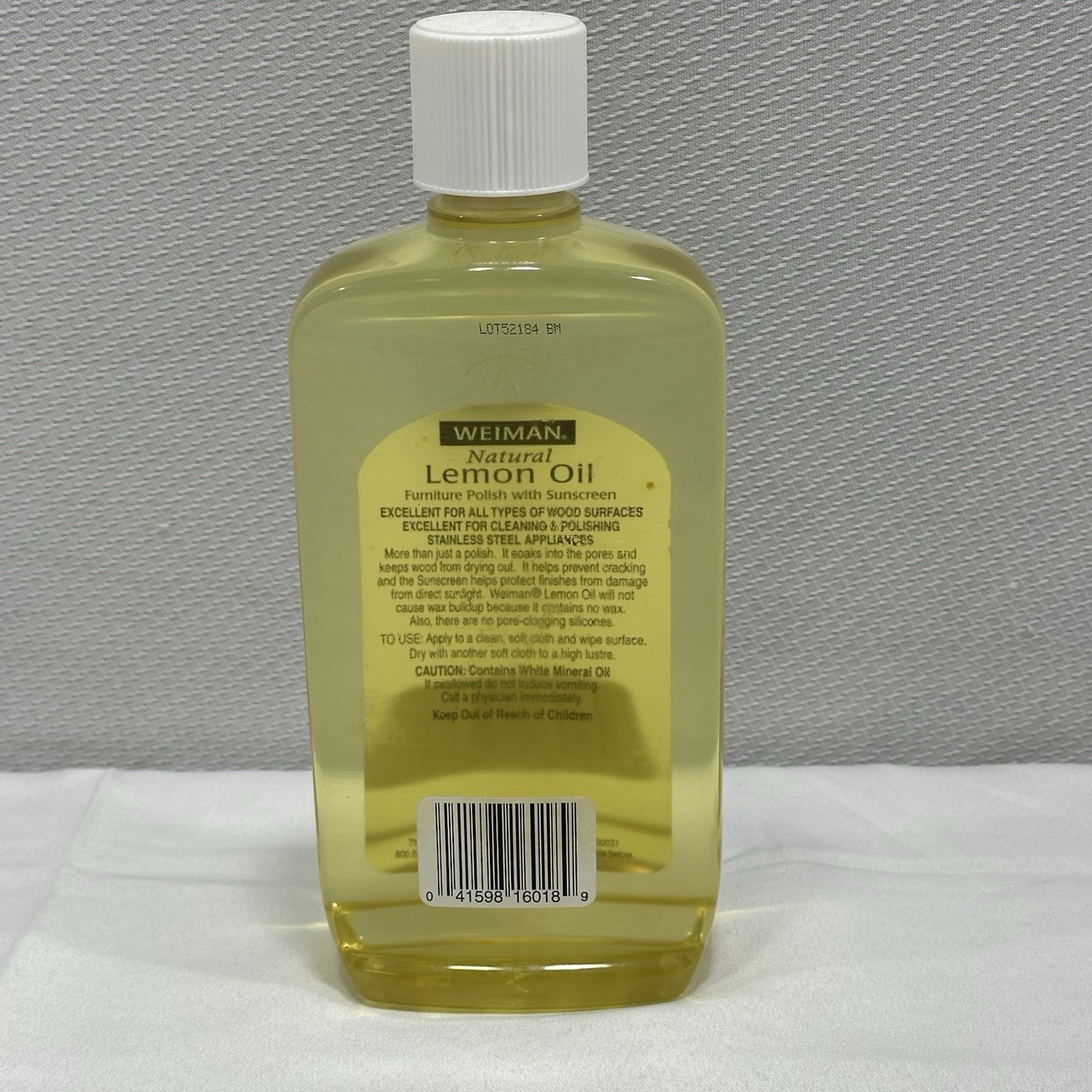 Original Weiman Natural Lemon Oil Furniture Polish Sunscreen 16 oz NOS NEW