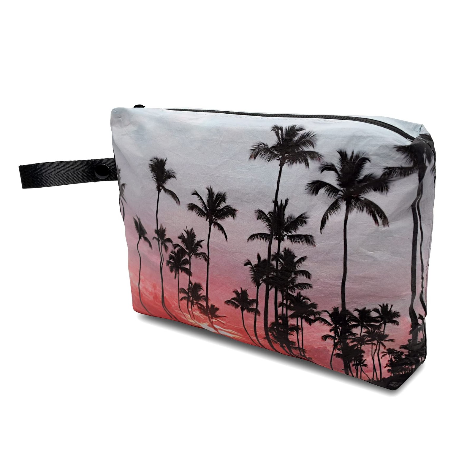 Rolling Nomad Tyvek Zippered 8.5×1.75×6.5 Inch, Palm Beach & Black Print
