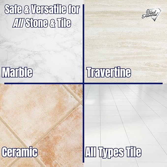 Black Diamond Stoneworks Marble & Tile Floor Cleaner, No-Rinse Concentrate, 1 G