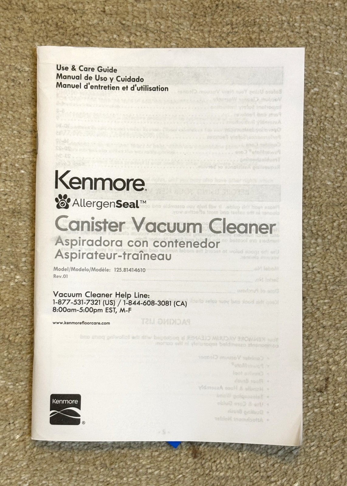 🔴 Kenmore 400 Series Pet-Friendly Canister Vacuum – Model 81414 + 2 Bonus HEPA