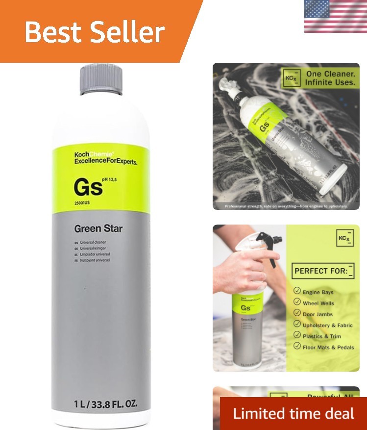 Green Star – Highly Concentrated Universal Cleaner; NTA, Phosphate, and Solve…