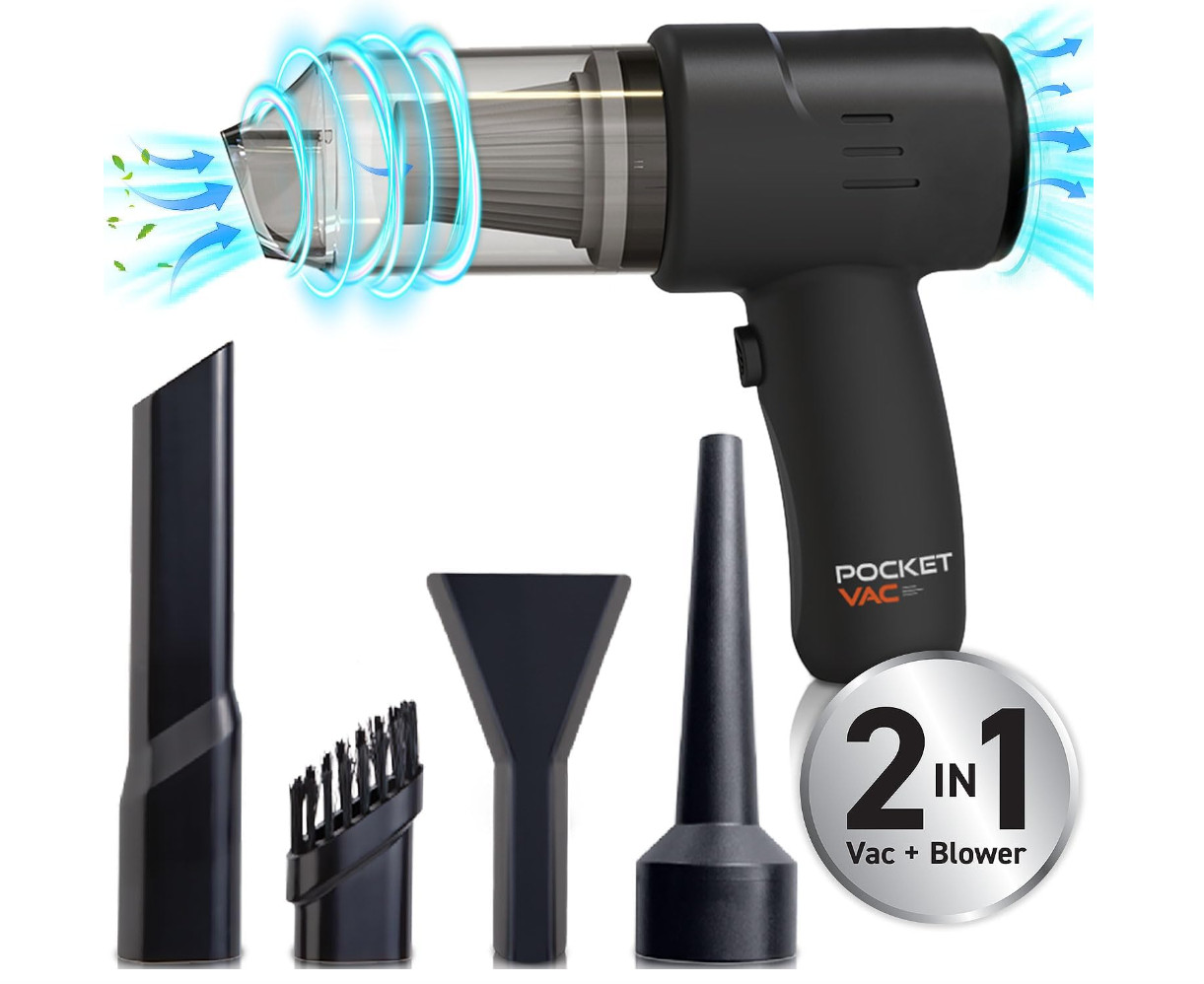 Pocket Vac Cordless Handheld Vacuum 2 in 1 Vac and Blower – Brand New in Box