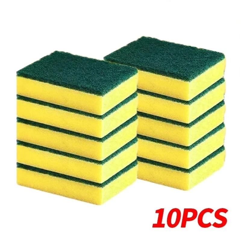 10/50 Pack Kitchen Cleaning Sponges Scourers Washing Up Non-Scratch for Dish Pad
