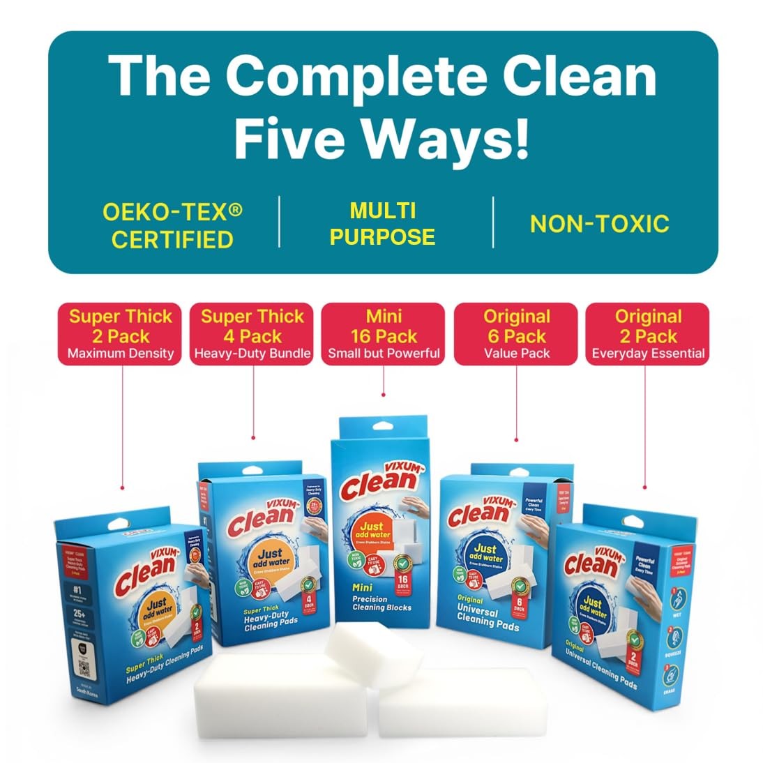 ® CLEAN Mini Precision Cleaning Blocks, 16 Pack