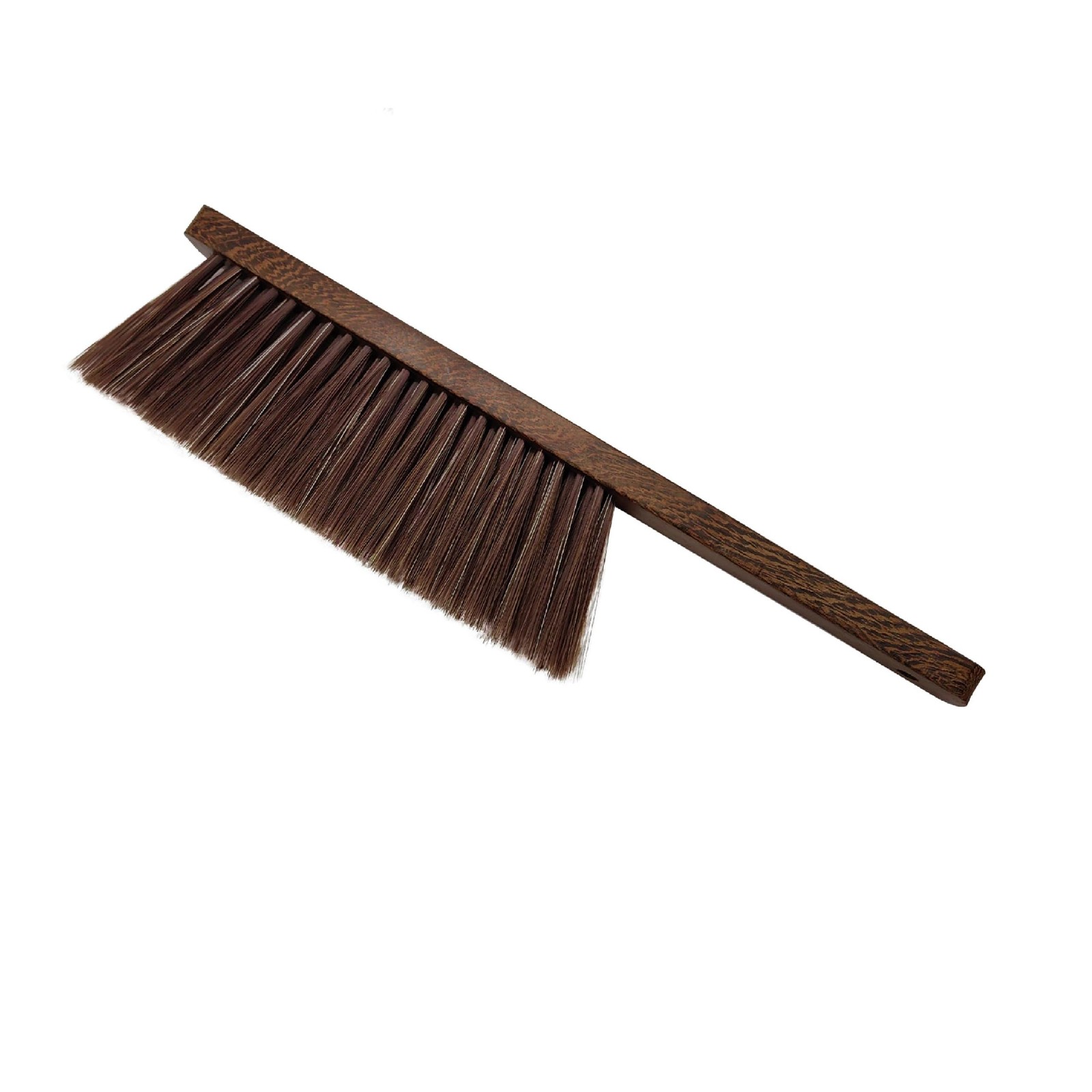 Hand Broom Brush, Dust Brush for Cleaning, Wood 14.2″ x 3.5″ x 1.1″, Brown