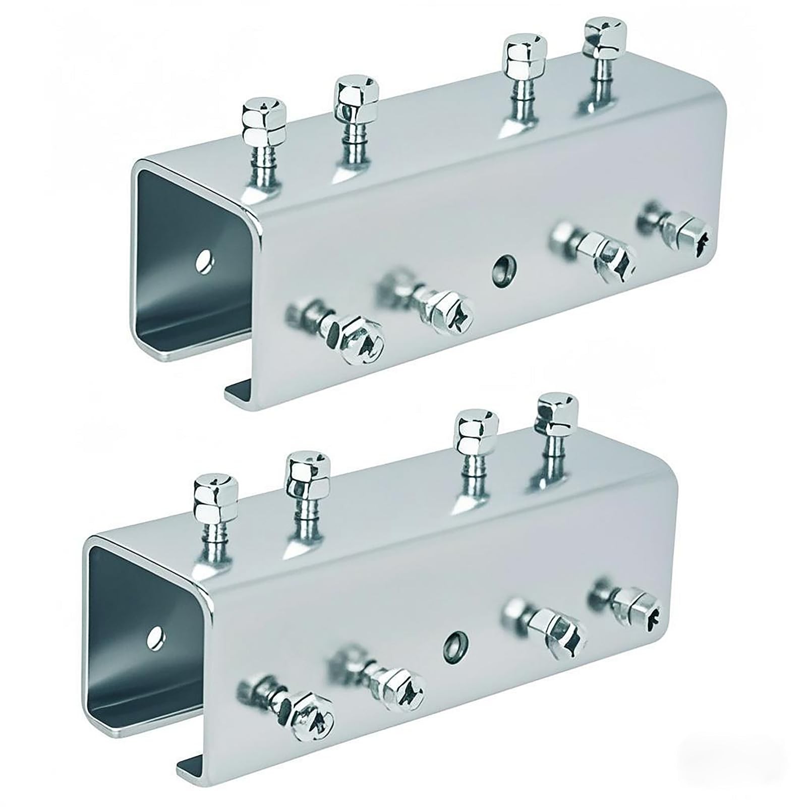 2 PCS Strut Channel Connector Extend Bracket 3.1mm Thick 15/8 Inch U Shape