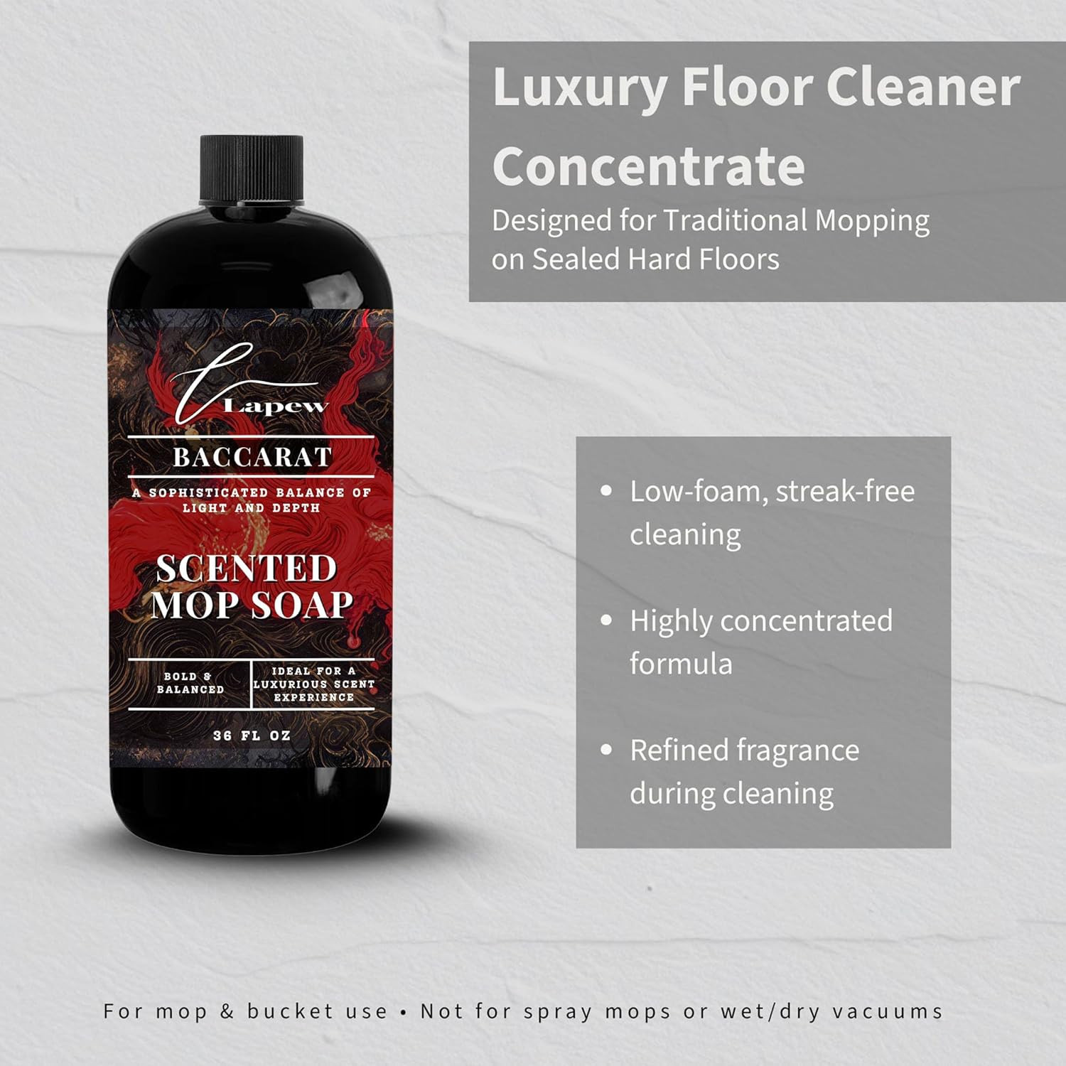 Luxury Floor Cleaner, Scented Mop Soap Concentrate | Hard Floor Cleaner for T…