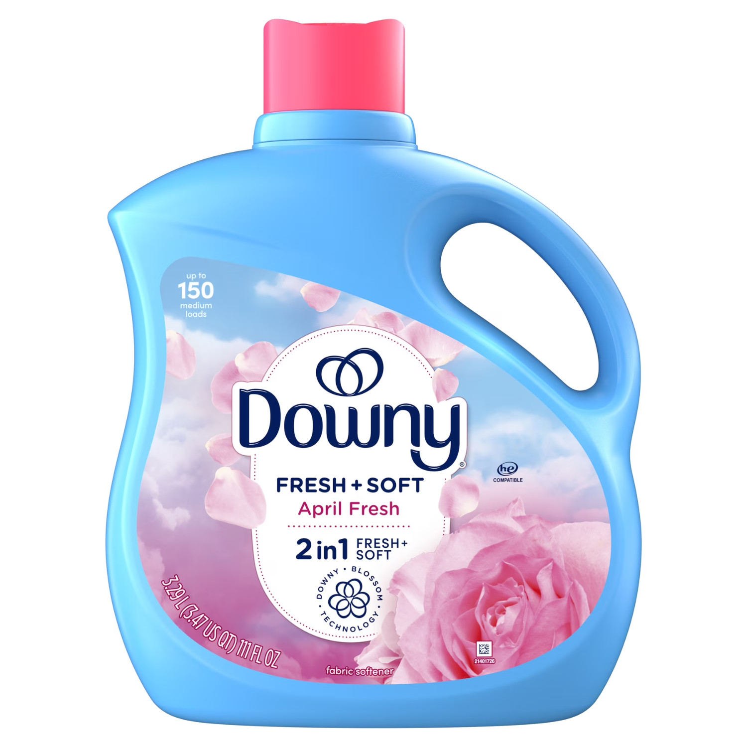 Downy Liquid Fabric Softener, April Fresh Scent, 111 fl oz, 150 Loads, 2 Pack
