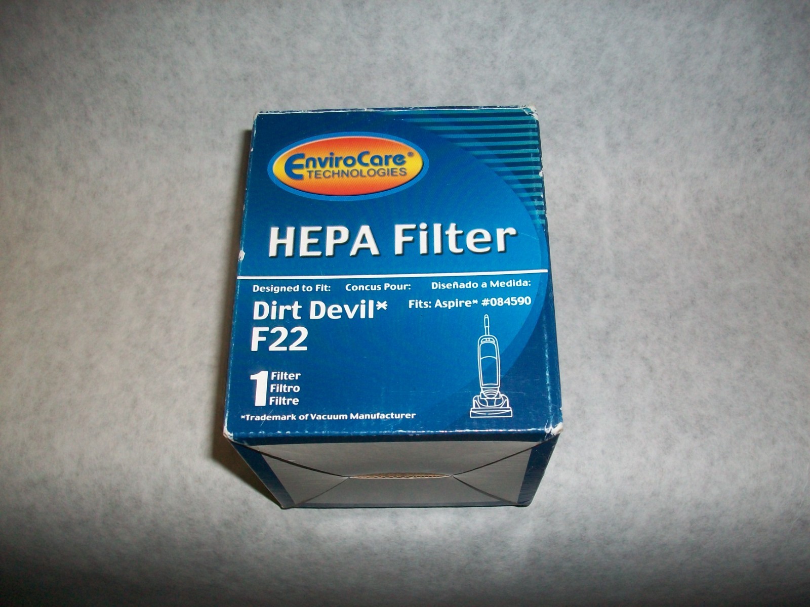 1 Dirt Devil F22 F26 HEPA Allergen Vacuum Filter 65822 1LV1110000 Express Aspire