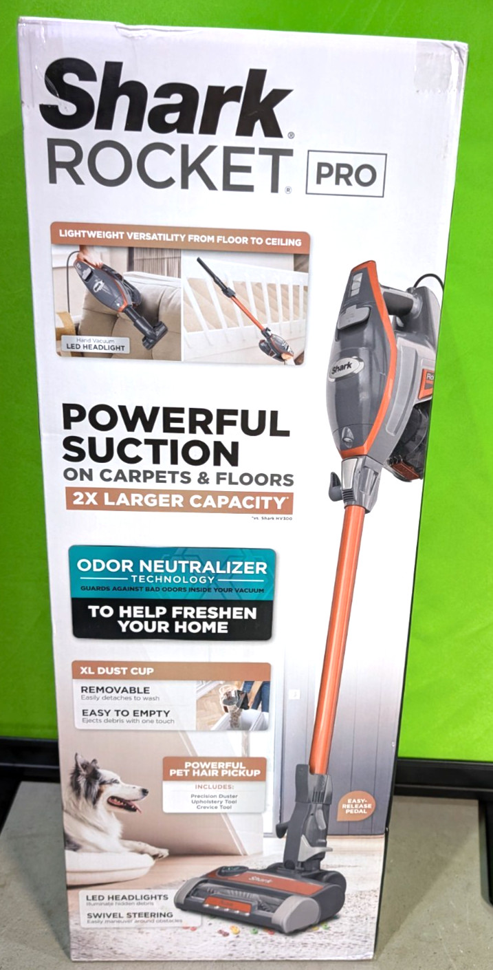 SHARK ROCKET PRO STICK bagless swivel VACUUM CLEANER odor neutralizer tech