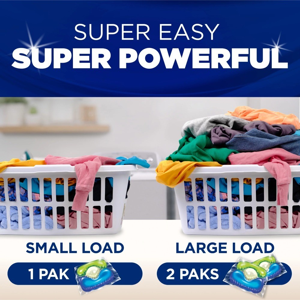 5-in-1 Laundry Detergent Pacs Fresh Scent 42 Count Power Stain Remover