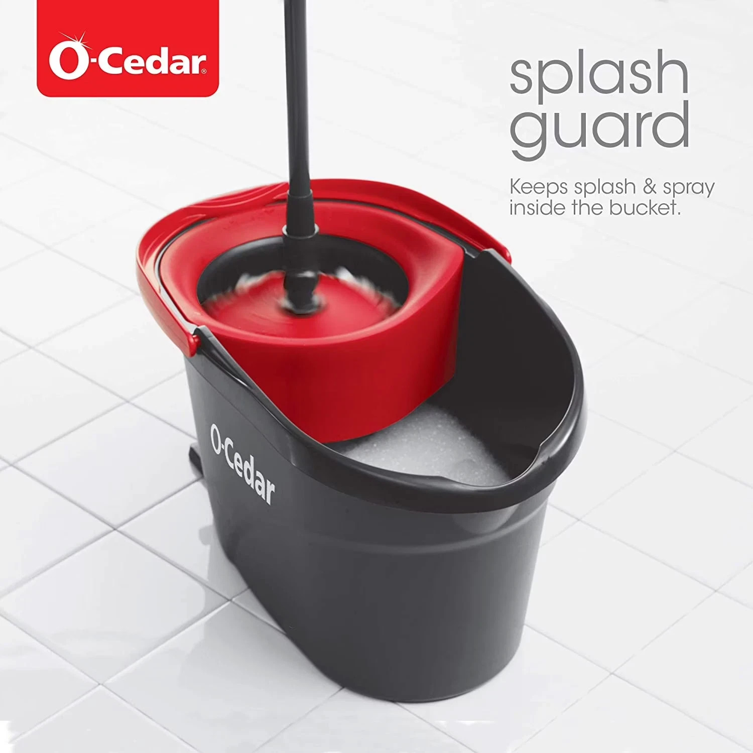 (2 Total Refills) O-Cedar EasyWring Microfiber Spin Mop & Bucket System- New