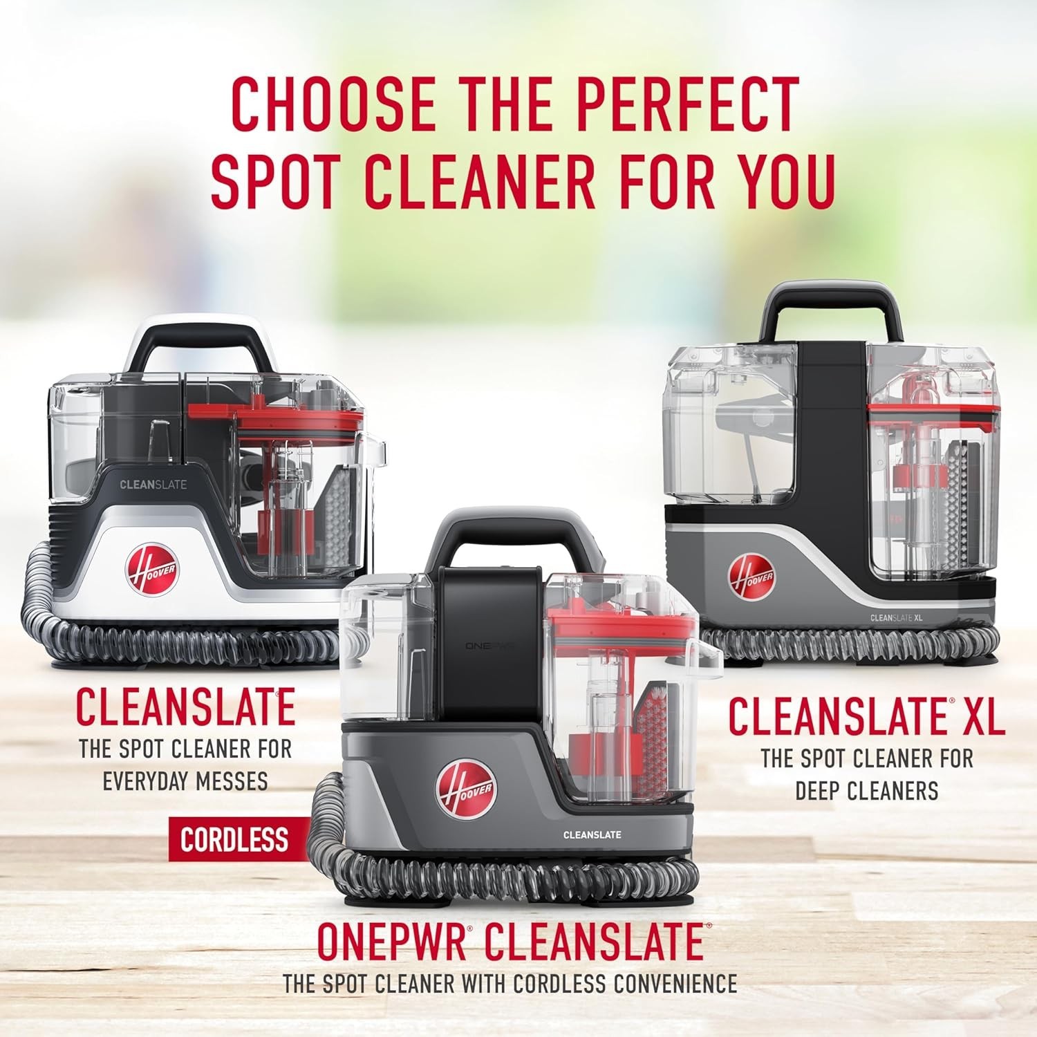 CleanSlate Plus Portable Carpet + Upholstery Spot Cleaner Machine, Powerful Suct