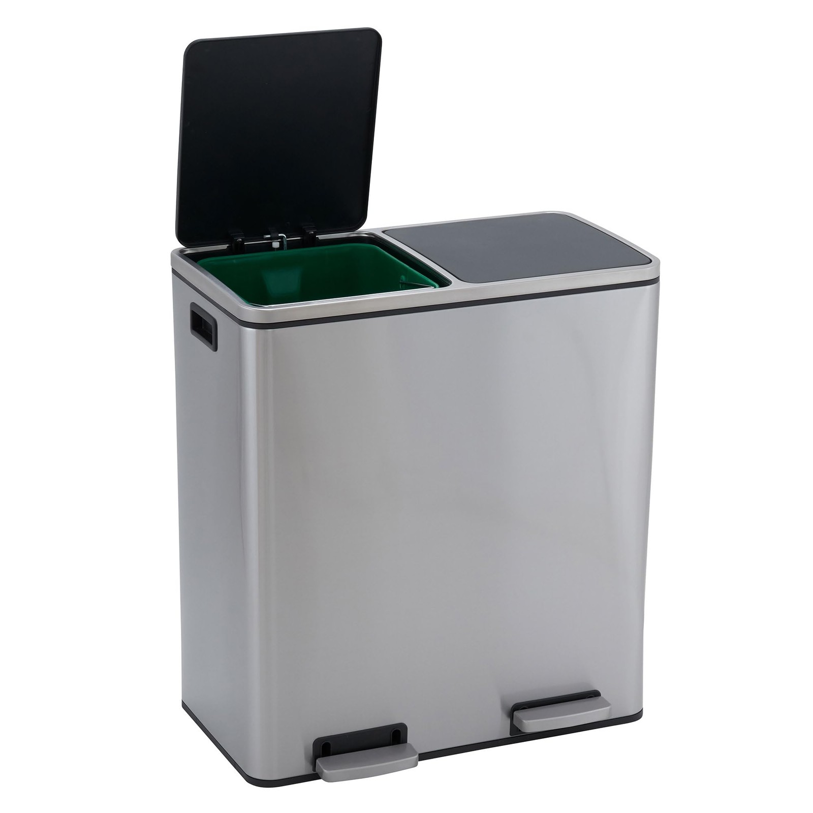 Design Trend Household Essentials Dual Compartment Trash Can 30 Liter / 8