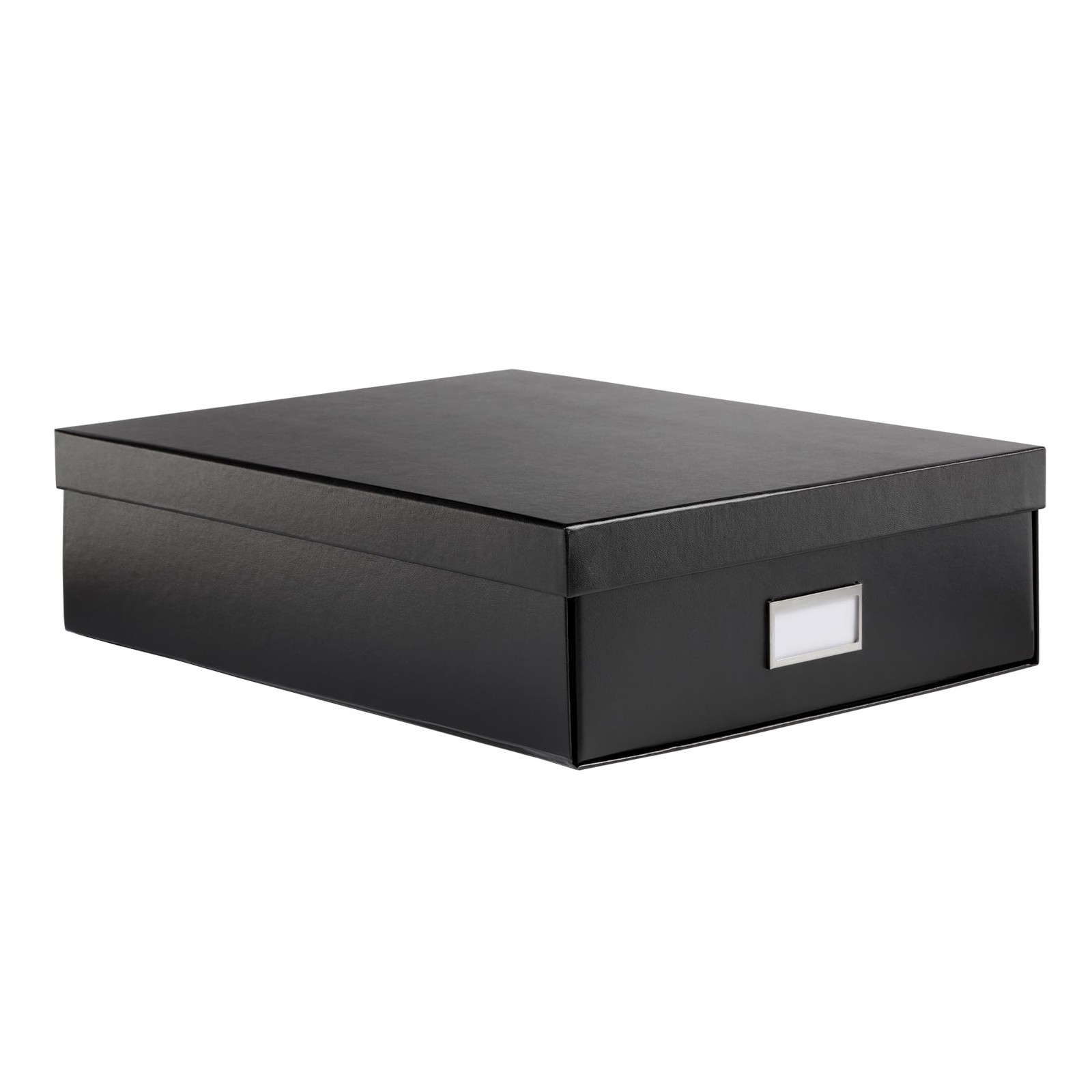 Oxford Keepsake Box, Protective Storage Home 16″ x 12″ x 4 1/4″, Black