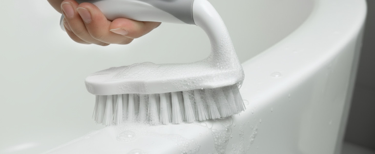 Scrub Brush – 6 Pack, Scrub Brushes for Cleaning, Heavy-Duty Scrub Brush, Stiff