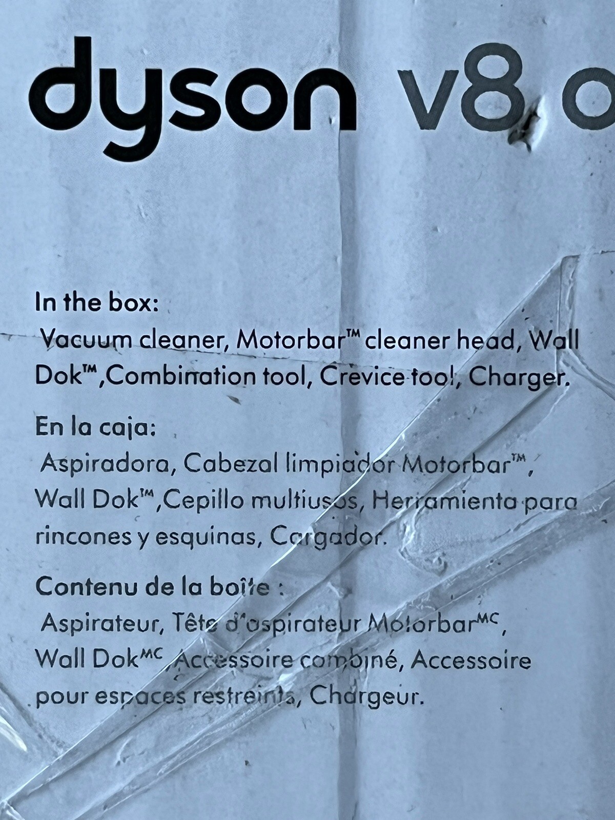 Dyson V8 Origin Plus Cordless Stick Vacuum Cleaner SV25 With Extra Tools New!