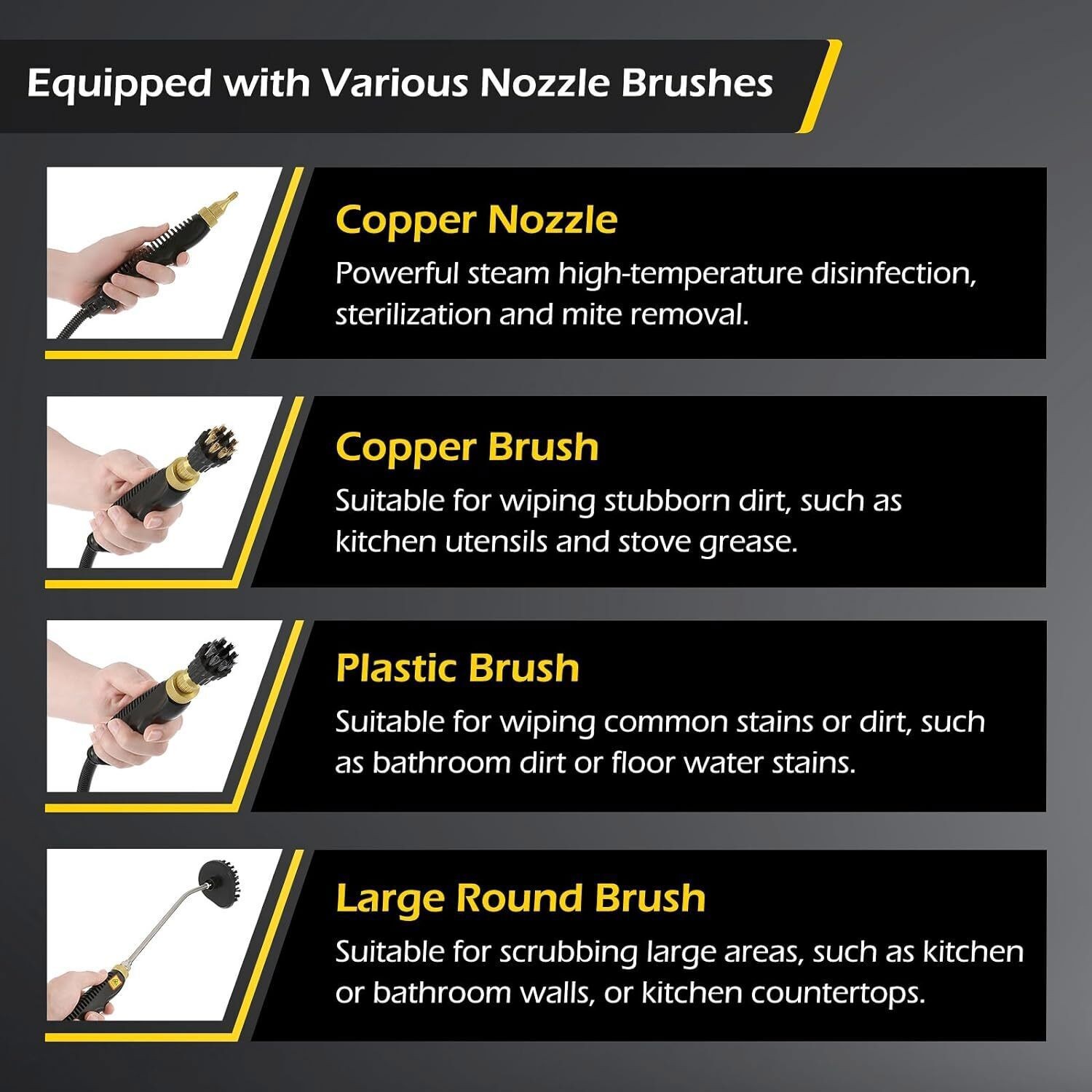 2500W High Pressure Steam Cleaner Commercial High Temp Electric Cleaning Machine