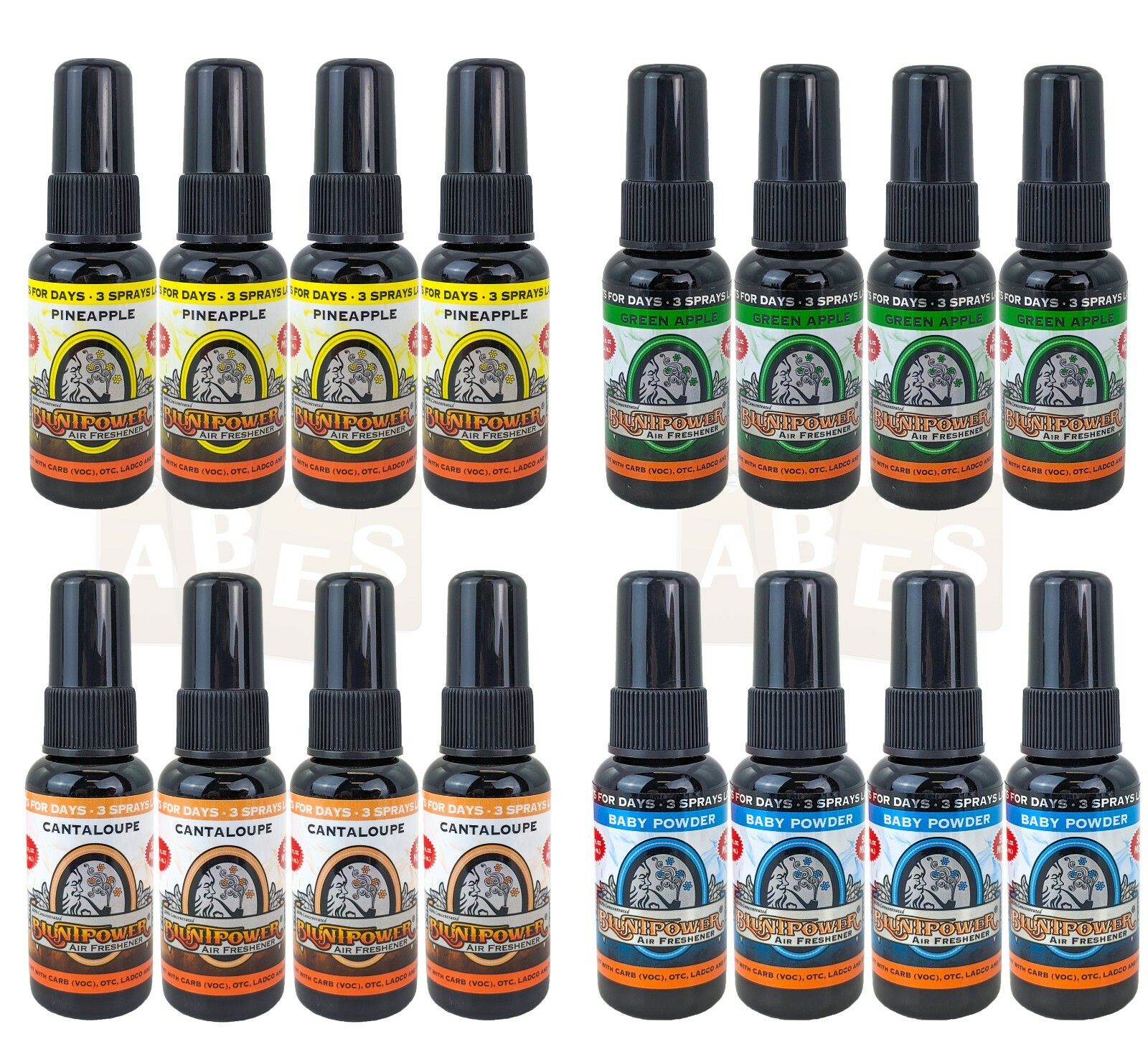 Blunt Power Spray 4 Pack You Choose – 1.5 Oz 50% More Air Freshener – SHIPS FREE