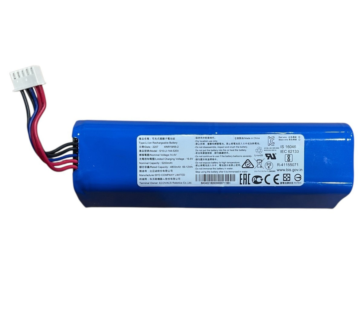 Genuine Battery For Ecovacs Deebot T5 T8 T8+ AIVI T9 T10 T20 Omni Robot Vacuum