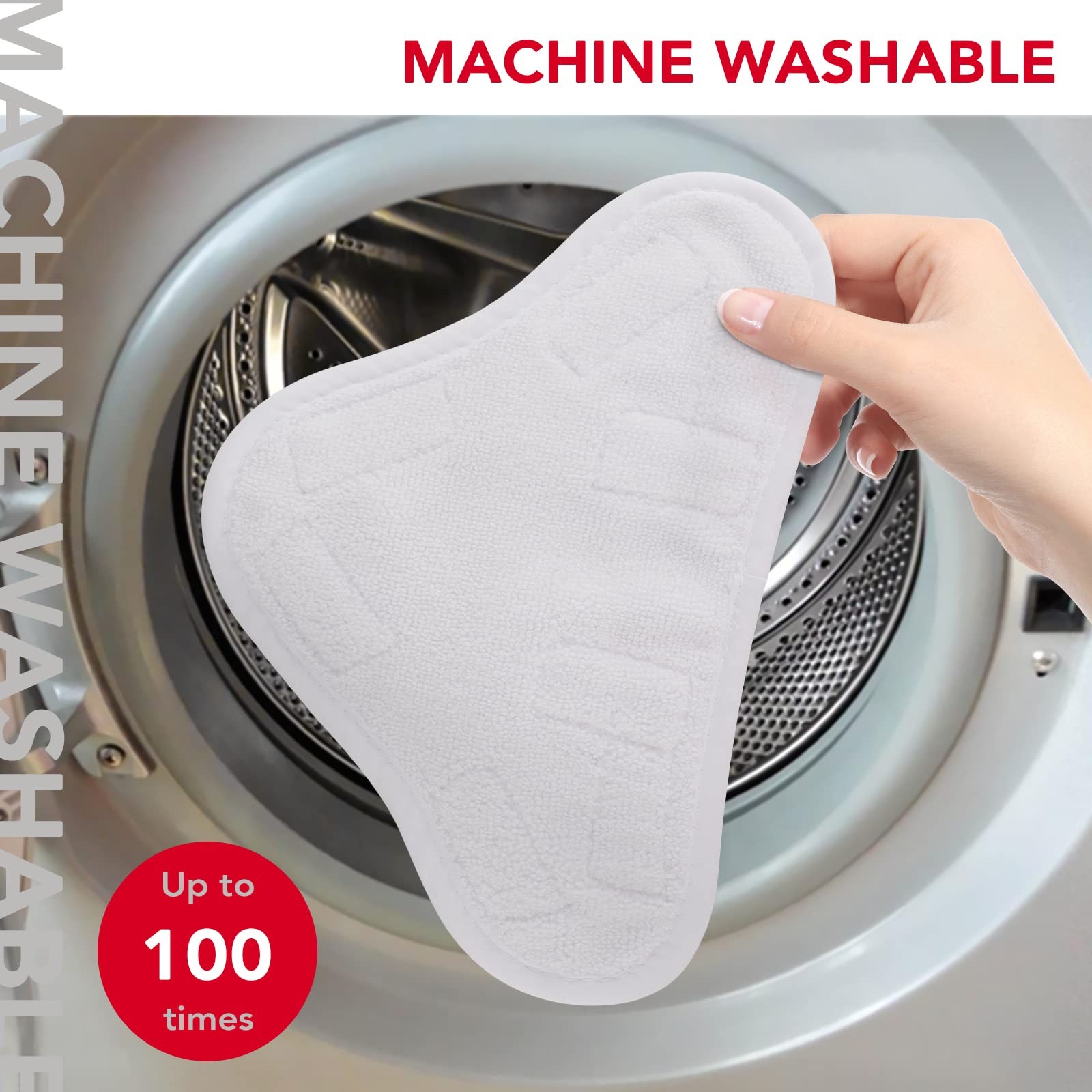 Sgizoku Microfiber Steam Mop Pad Replacement Compatible with H2O H20 Mop X5 Stea