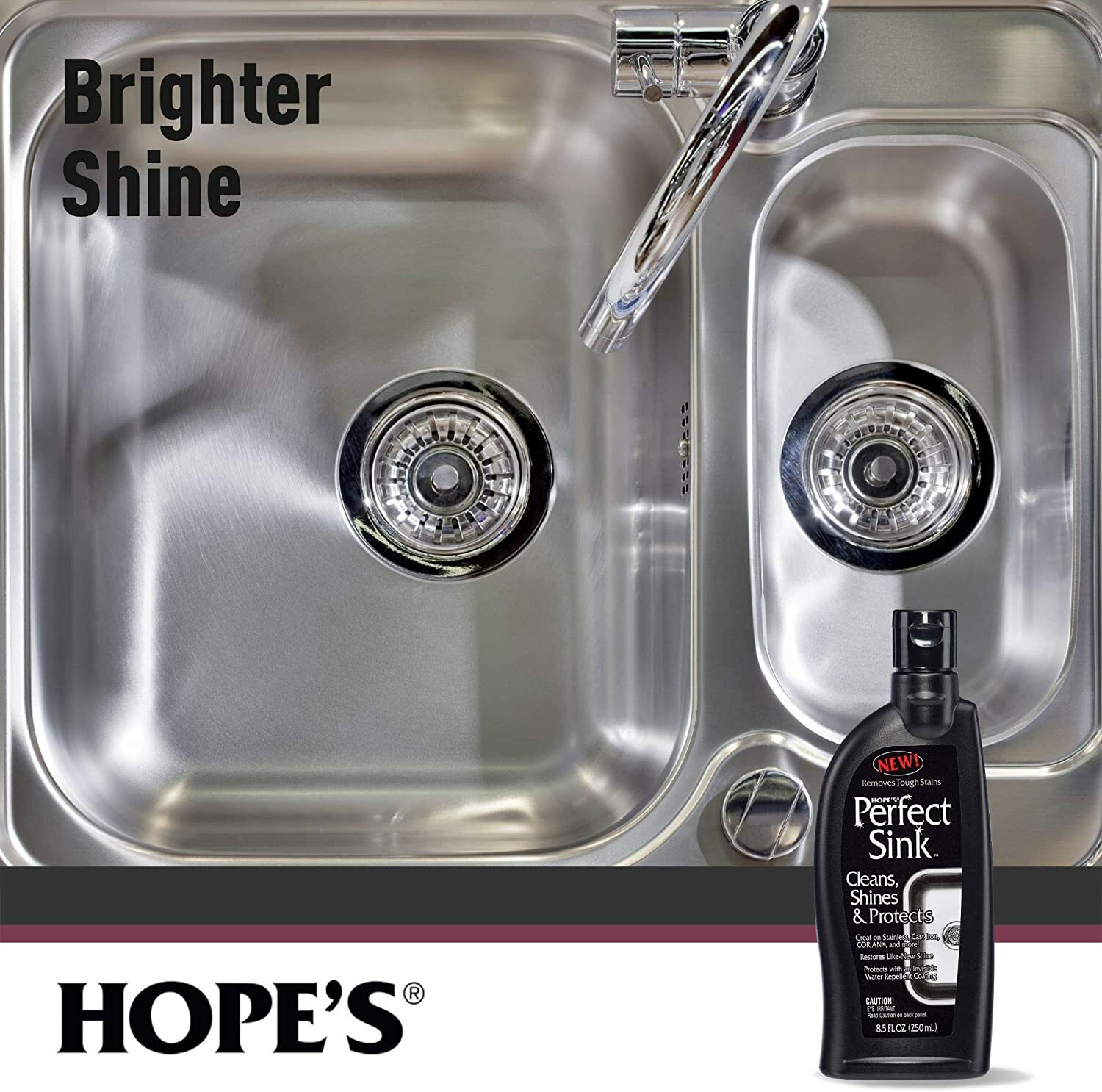 HOPE’S Perfect Sink Stainless Iron CLEAN SHINE & PROTECT Water Repellent Coating
