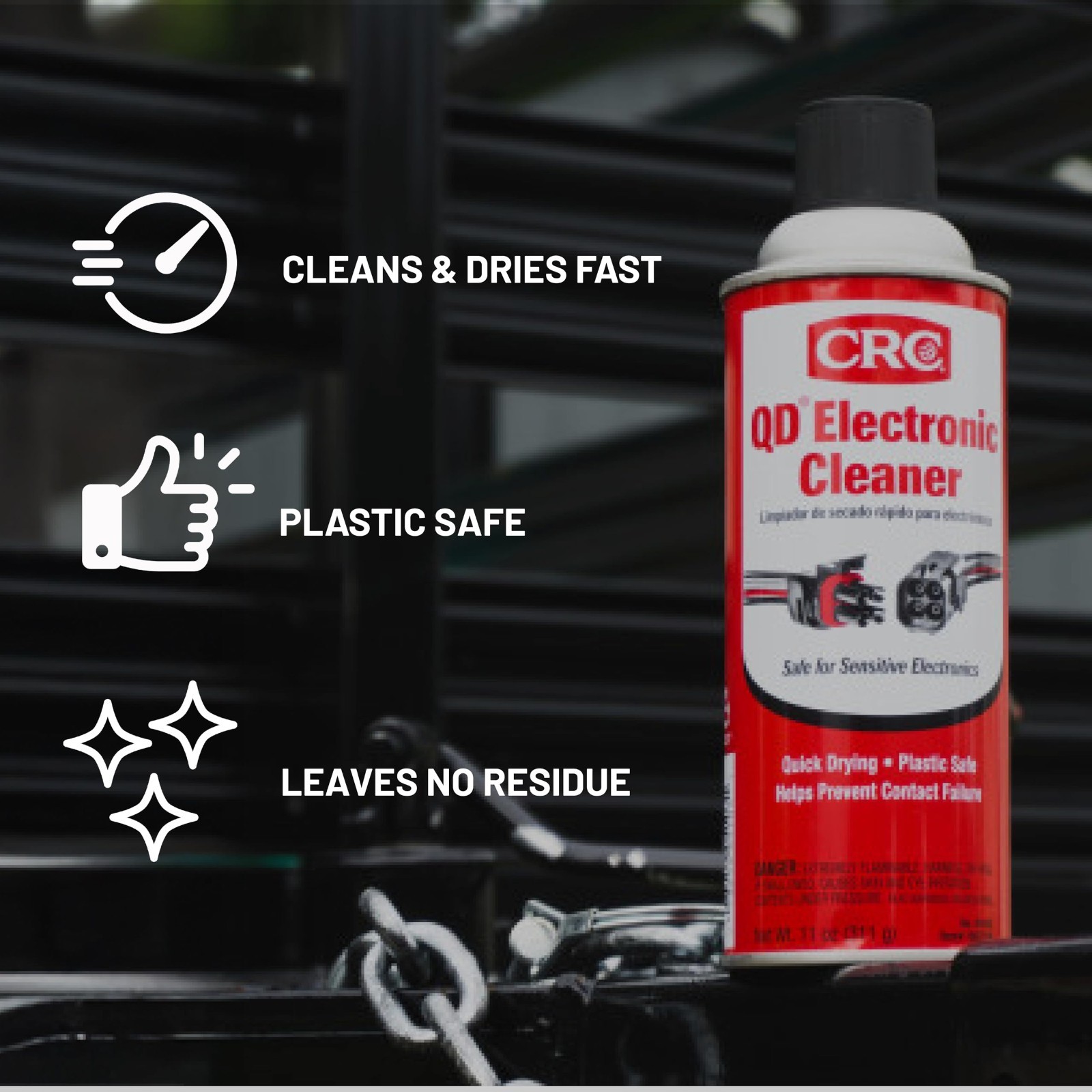 Electronic Cleaner – 11 oz, Quick-Drying, Non-Conductive, Safe for Electronics