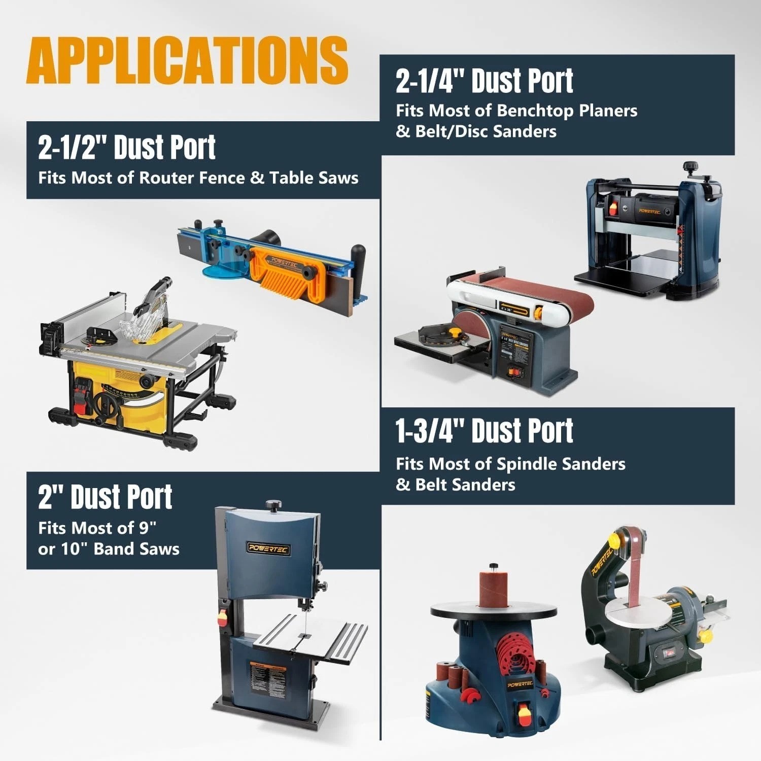 Heavy-Duty 10Ft Dust Collection Hose + 4 Adapters for Optimal Workshop Cleanup