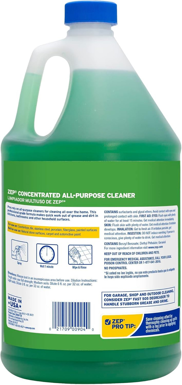 All-Purpose Cleaner and Degreaser – 1 Gallon (1 Unit) ZU0567128 – Heavy Duty Ind