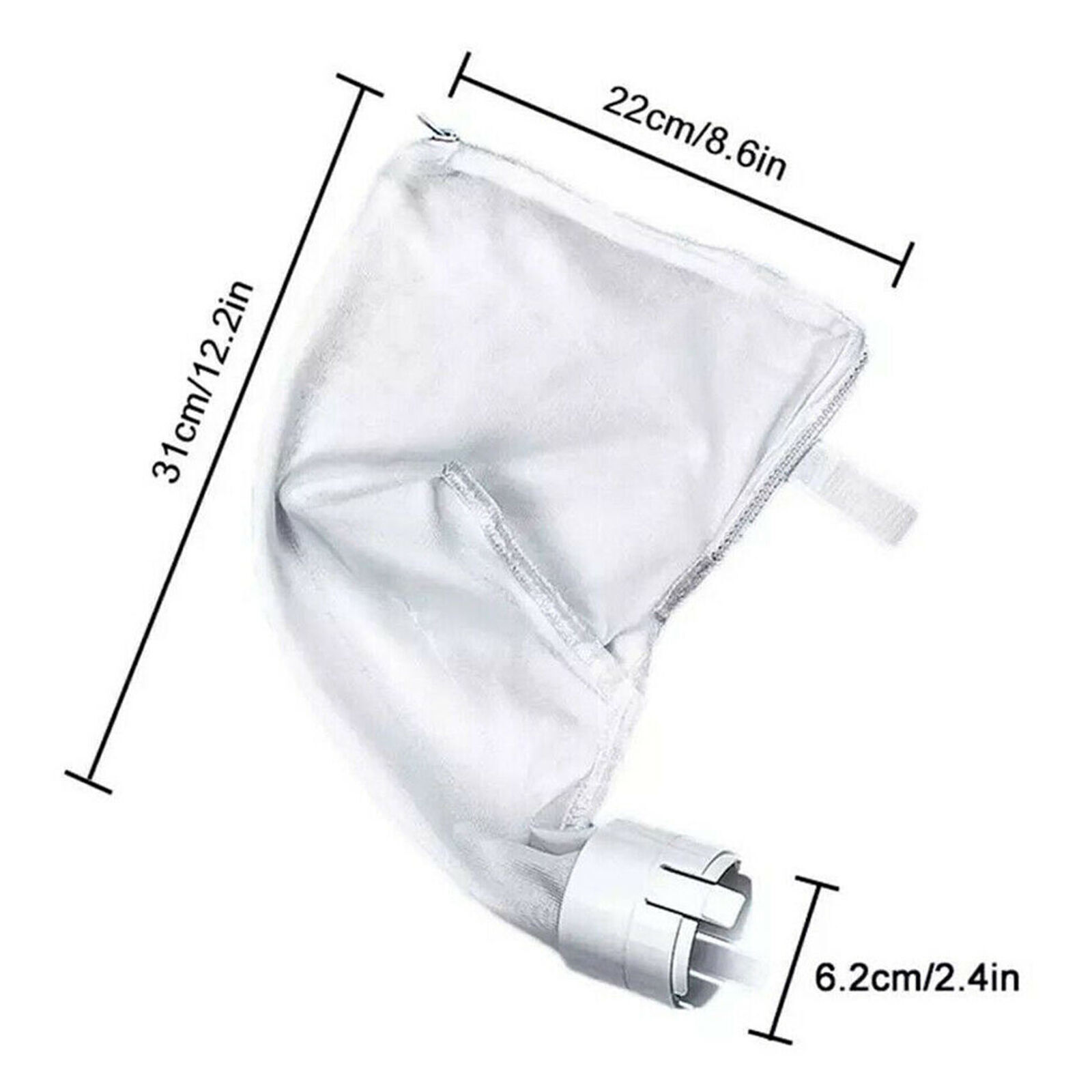 2x Pool Cleaner Bags Purpose Filter Bag for Polaris 360 380 Part Cleaner Zipper