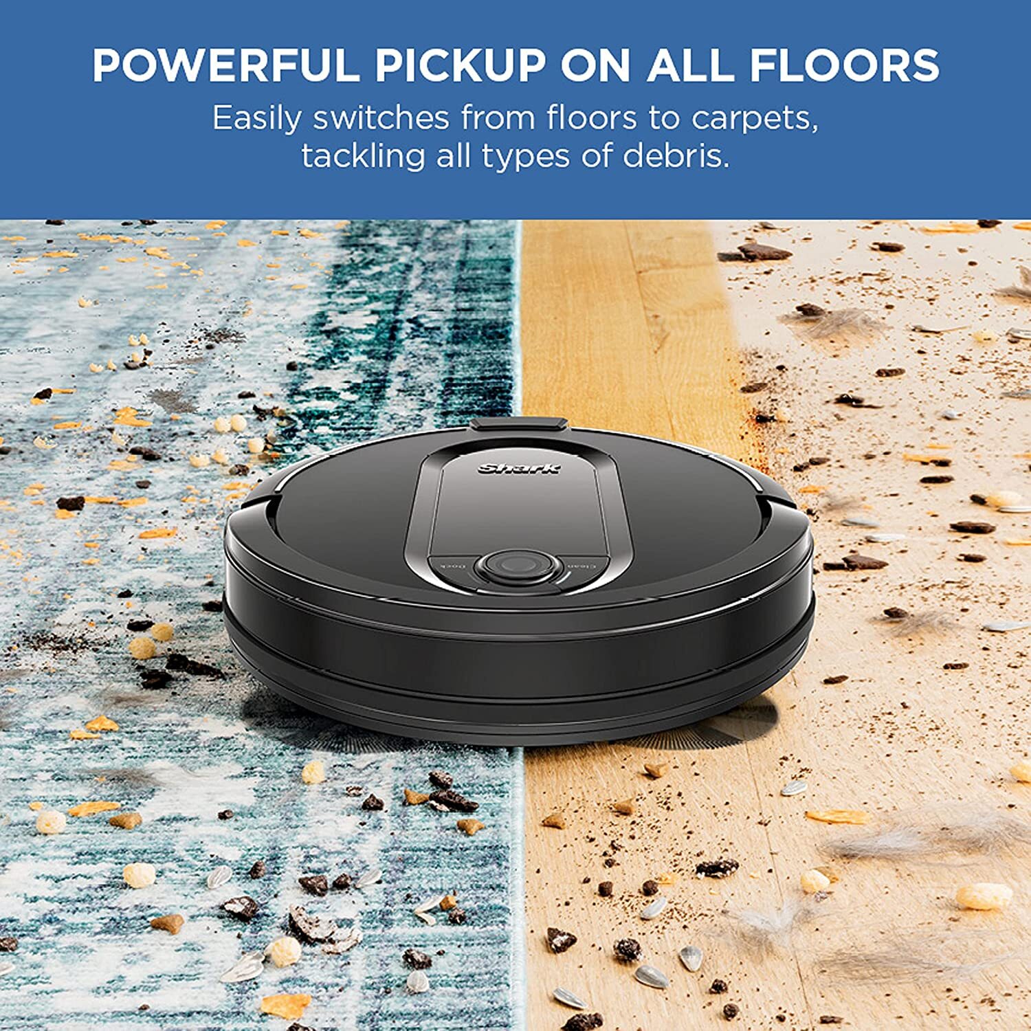 Shark RV1001AE IQ Robot Self Empty XL Vacuum with Self Empty Bagless Base