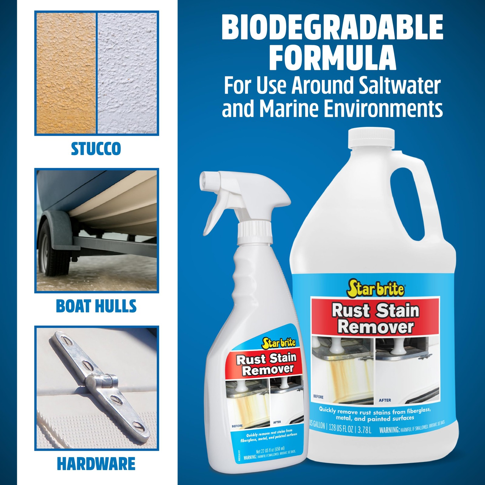 STAR BRITE 089200N Rust Stain Remover 128 oz (1 Gallon)