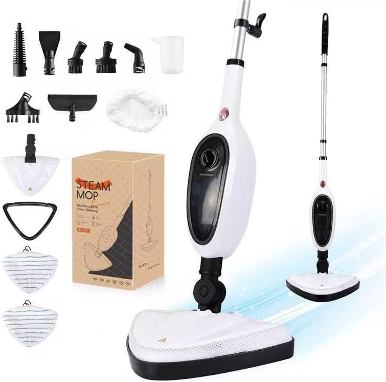 Steam Mop Floor Cleaner with Attachments Lightweight Fast Heating for Kitchen…