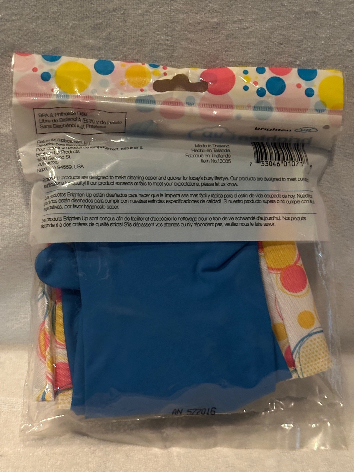 Brighten Up One Size Fits All Latex Fashion Cleaning Gloves Set Of 2 New In Pack