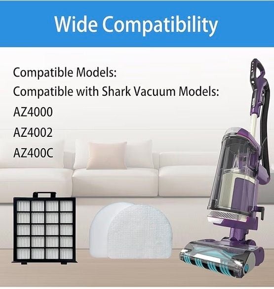Replacement Roller Brush & HEPA Filter Upright Shark Set AZ4000 AZ4002 AZ400C