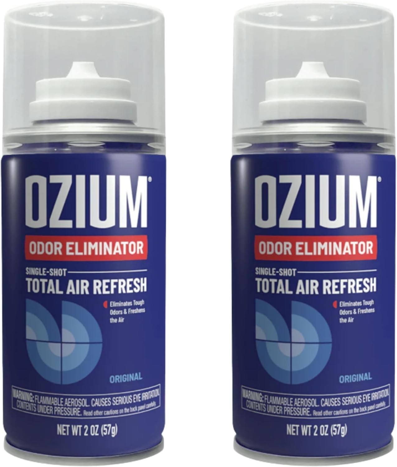 Ozium Air Sanitizer, 2 oz Car Fogger: Single-Shot Smoke Odor Eliminator 2-Pack