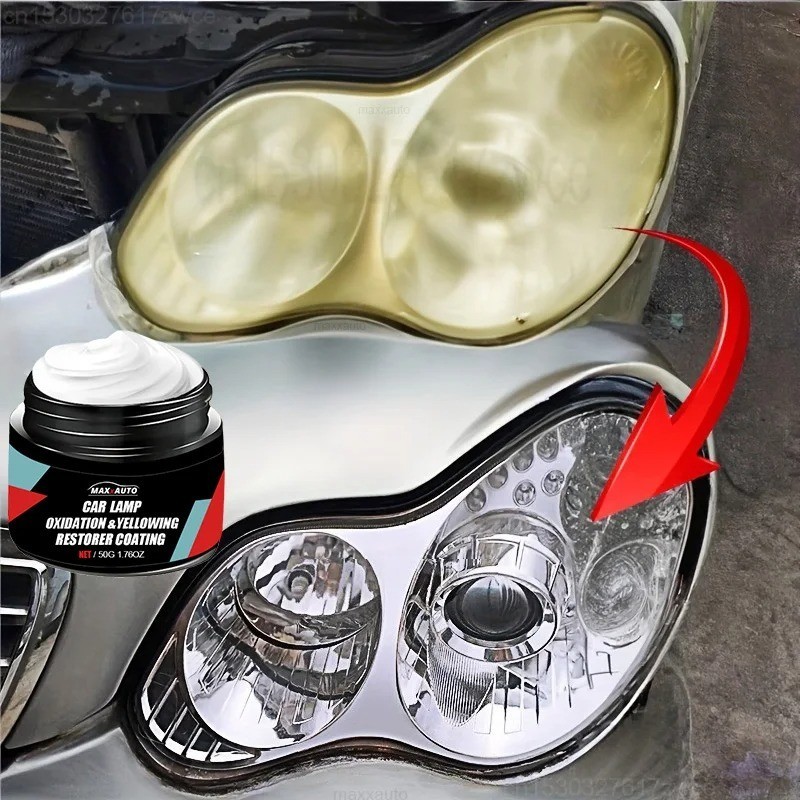 Car Headlight Restoration Polishing Kit – Scratch Remover & Oxidation Cleaner