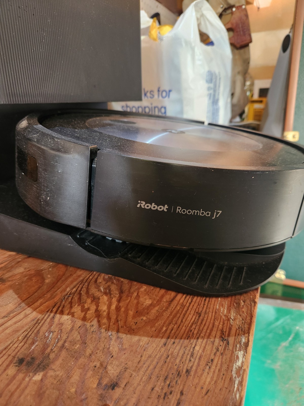 iRobot Roomba j7 Self-Emptying Robot Vacuum w/ Charging Dock, Bags, Black