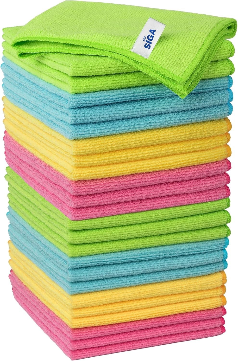 Ultra Soft Microfiber Cleaners – 12.6” x 12.6” – 24 Pack for Home & Office