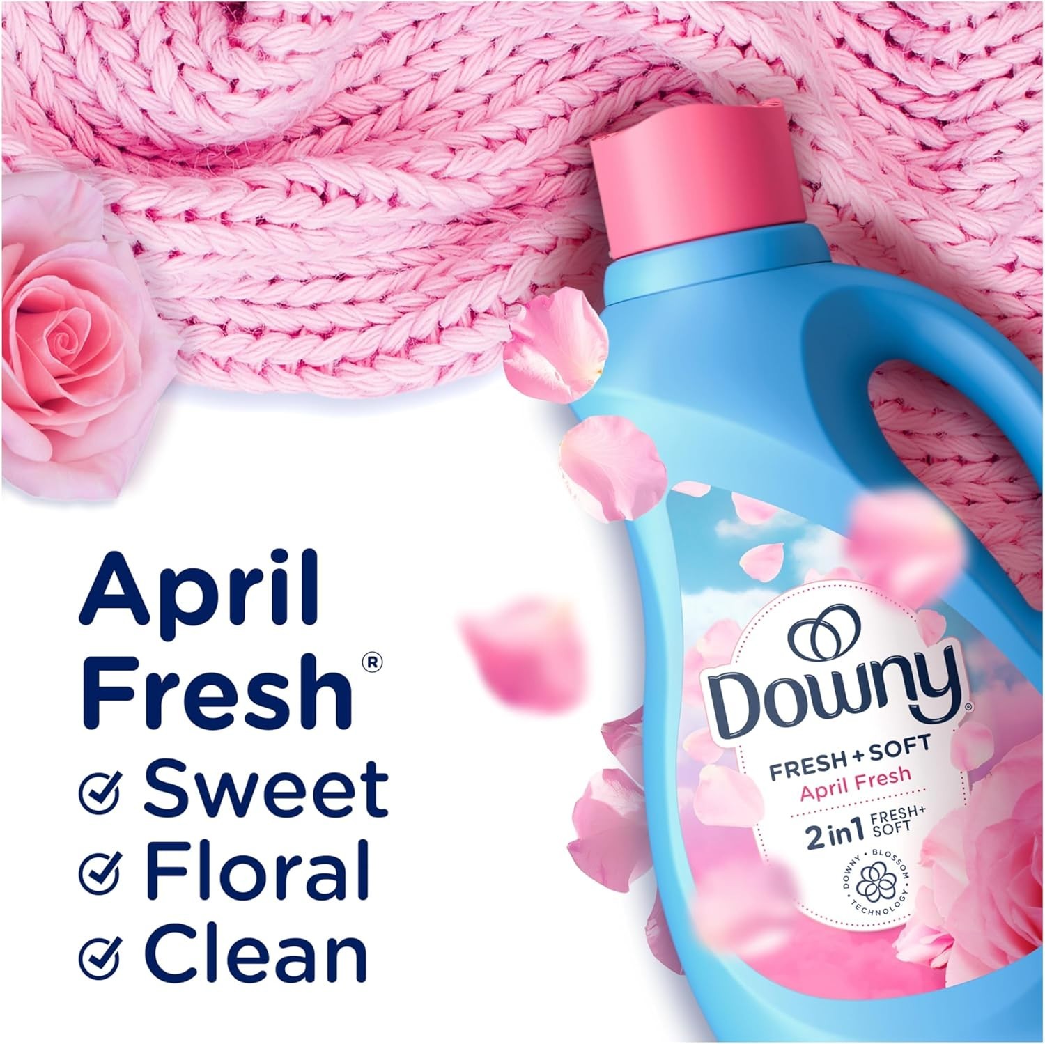 Downy Liquid Fabric Softener 111 fl oz 150 Loads April Fresh HE Conditioner