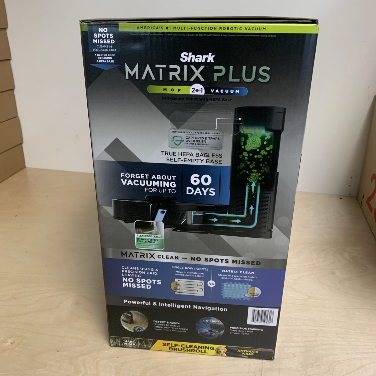 Shark Matrix Plus 2-in-1 Robot Vacuum &Mop Self-Empty Base Sonic Mop BOX DAMAGE