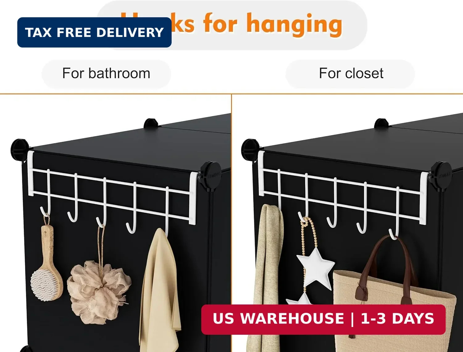 6-Cube Storage Organizer, Closet Organizer Storage Cabinet Shelf Bookcase Booksh
