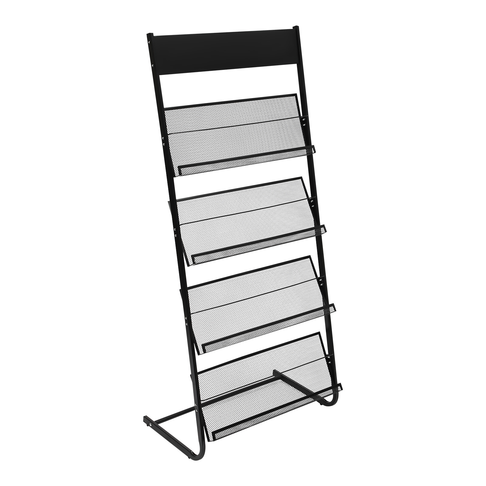 Office Newspaper Rack Magazine Stand Literature Holder Book Magazine Display