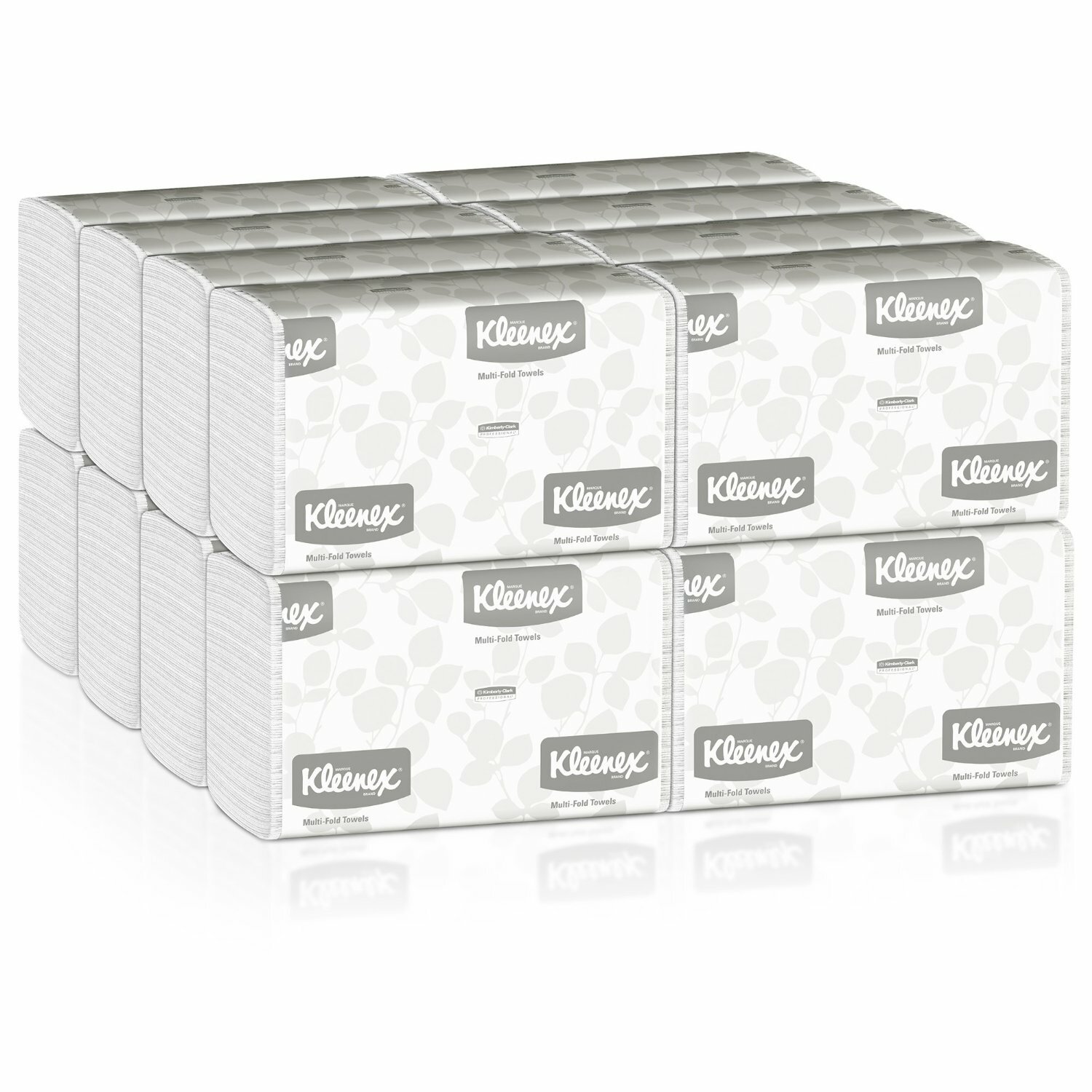 Kleenex Paper Towels Multi-Fold 1-Ply 9.3 X 9.4 Inch Soft Case of 2400