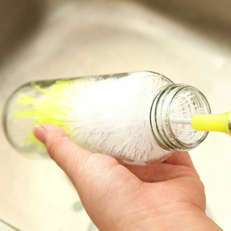Brew Scrubbing Cleaner Long Handle Bottle Cup Cleaning Brush Kitchen Washer Tool