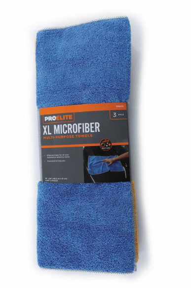 ProElite Microfiber Super Shine Cleaning Towels 3 Piece