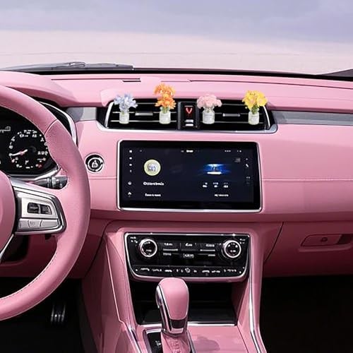 Girl Girly Car Accessories for Women, Cute Car 1 Pack-Pink Florescence Pink
