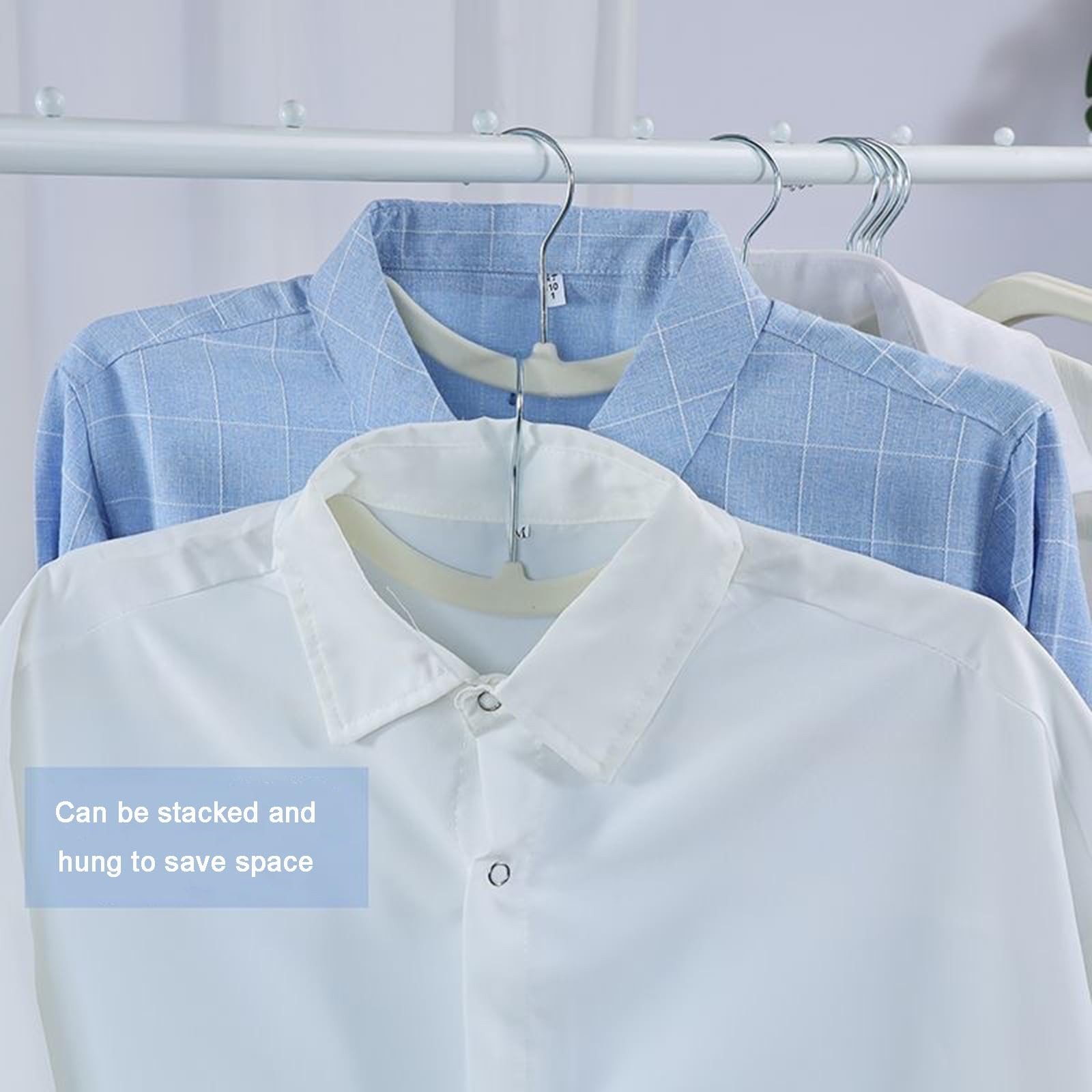 CUTSKY Velvet Hangers 50 Pack, Ultra Slim & Short Neck Hanger, 360 Swivel Hoo…