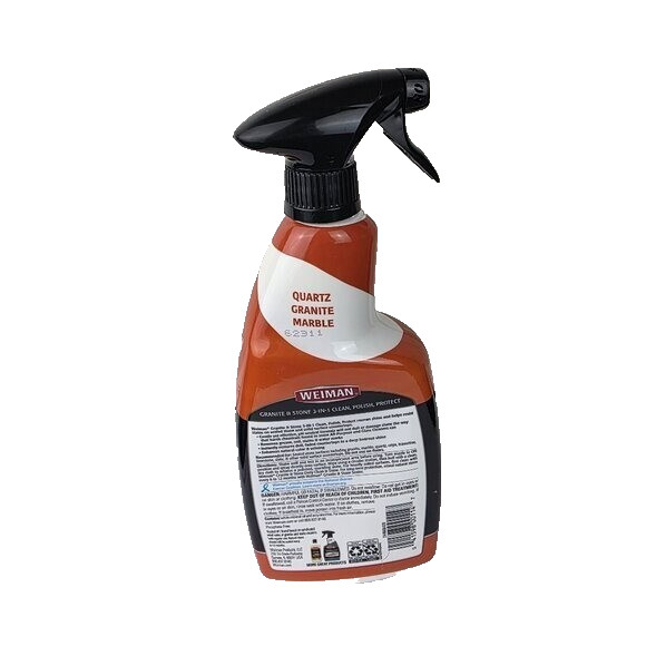 Weiman Granite & Stone 3 In 1 Clean Polish Protect Spray 24 Oz NWOT